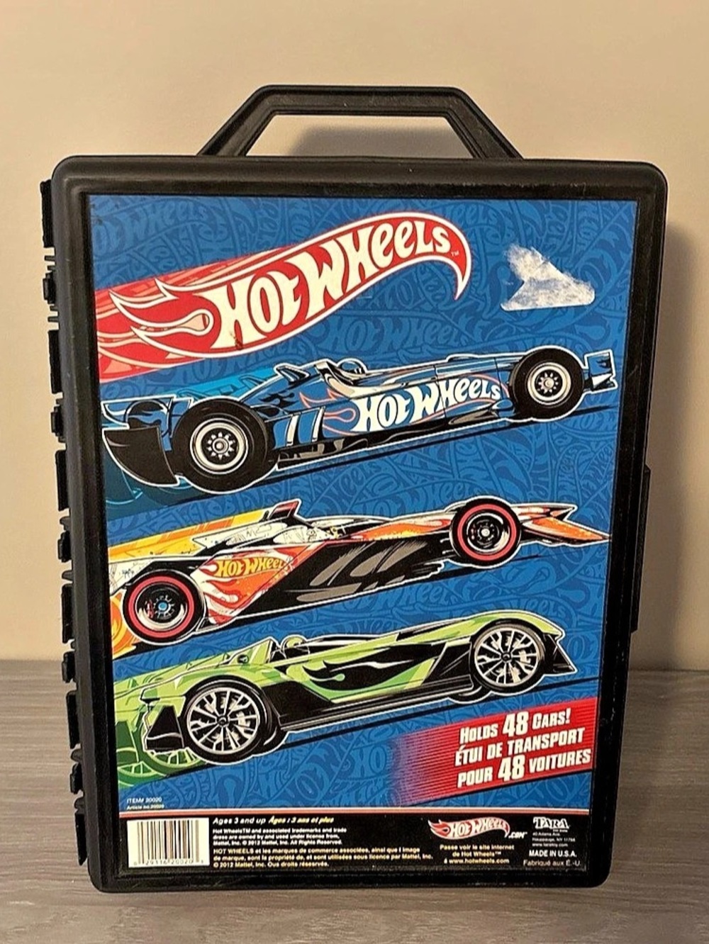 Hot Wheels 48-Car Carry Case Storage Case Black & Blue